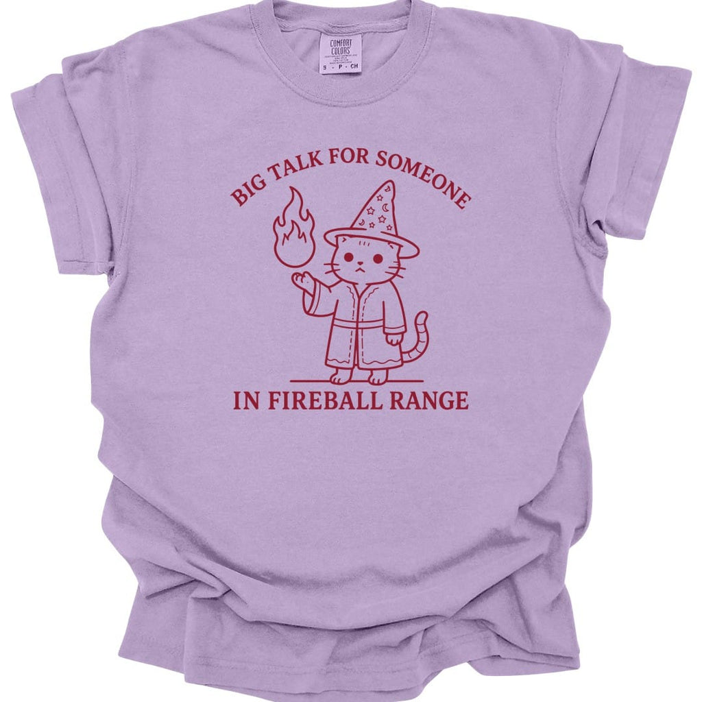 Big Talk for Someone in Fireball Range T-Shirt - Comfort Colors