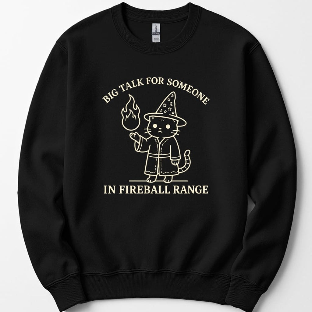 Big Talk for Someone in Fireball Range Sweatshirt