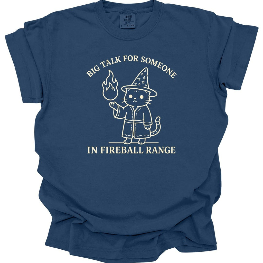Big Talk for Someone in Fireball Range T-Shirt - Comfort Colors