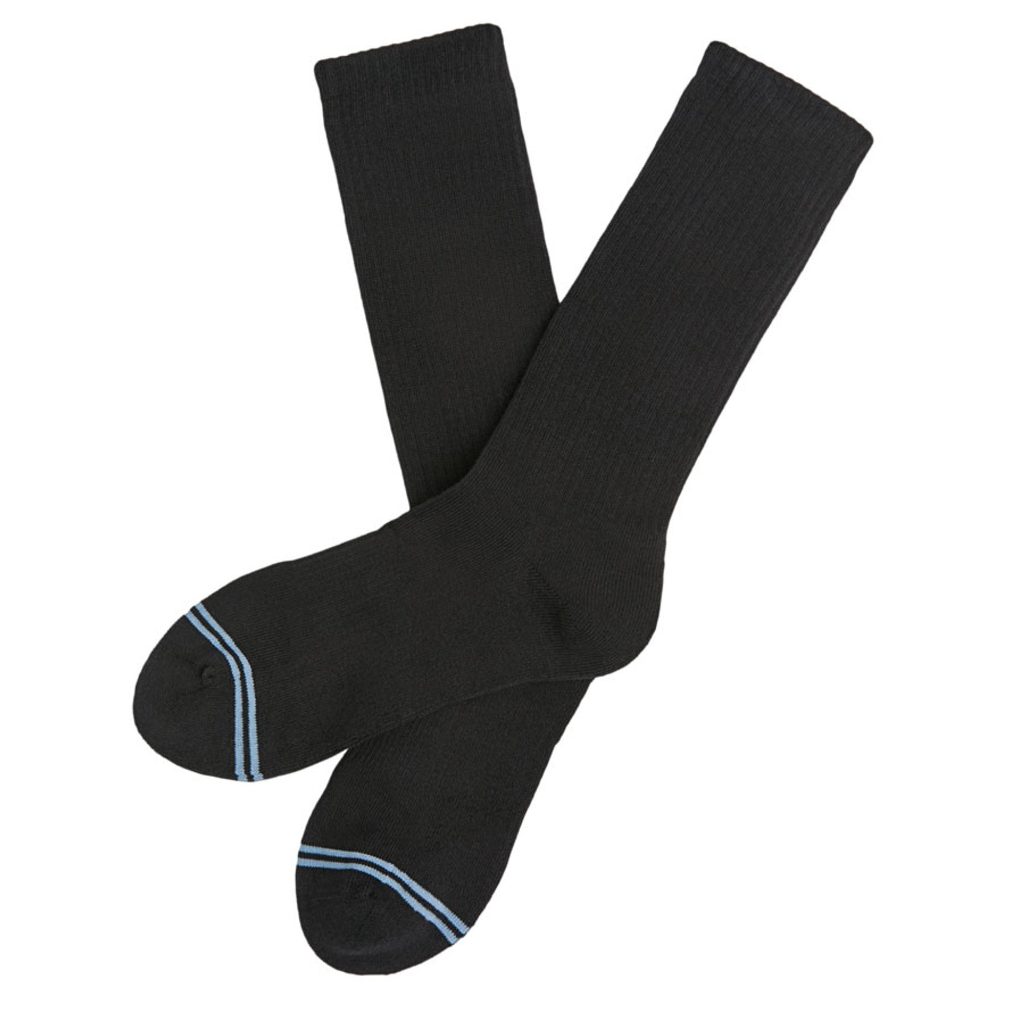 Black Casual Crew Socks