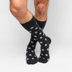Black Sip Dots Dress Socks