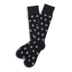 Black Sip Dots Dress Socks