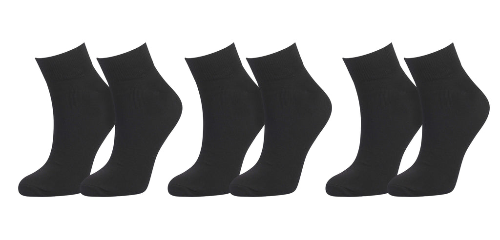 tittimitti® 98% Organic Cotton Men's Ankle Socks (3-Pack)