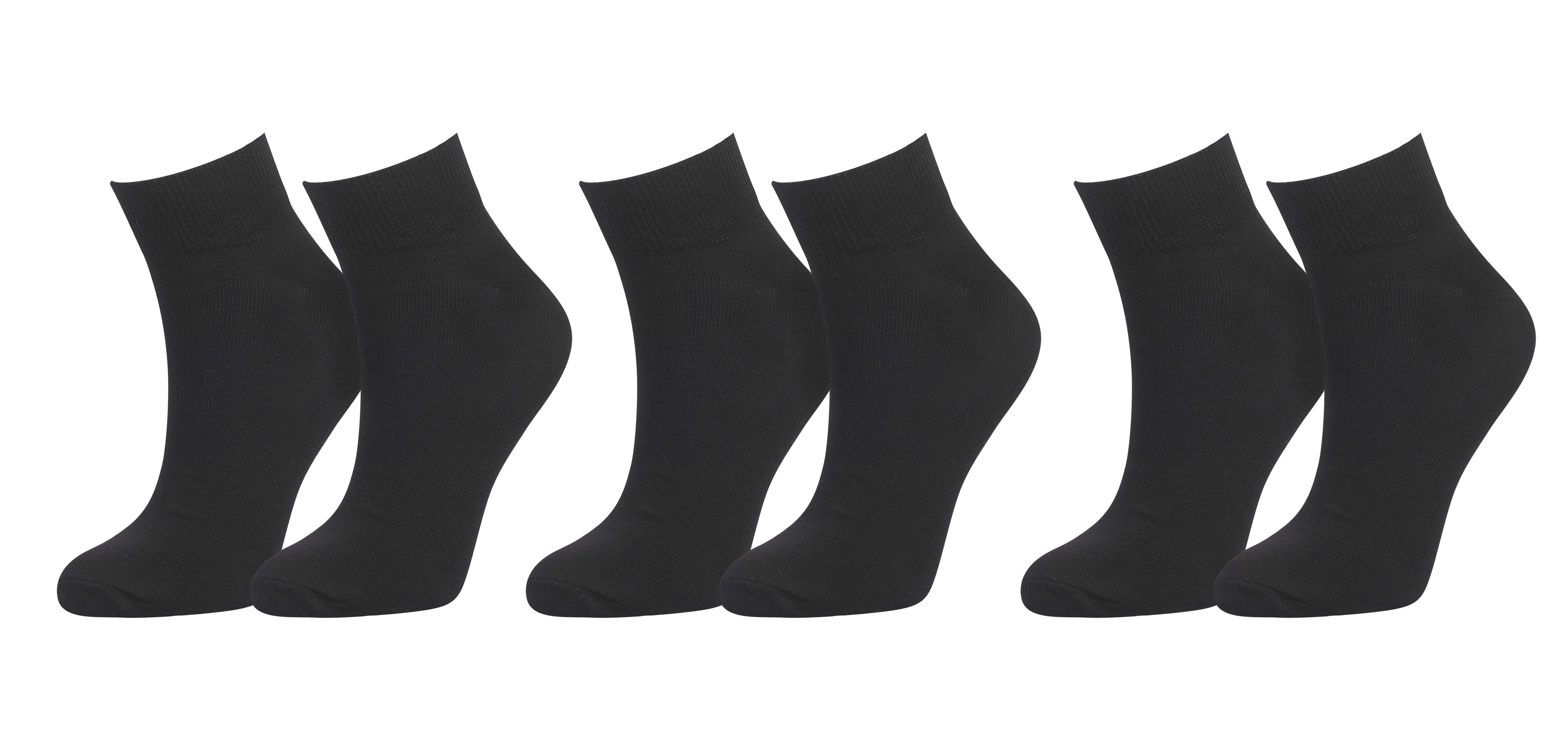 tittimitti® 98% Organic Cotton Men's Ankle Socks (3-Pack)