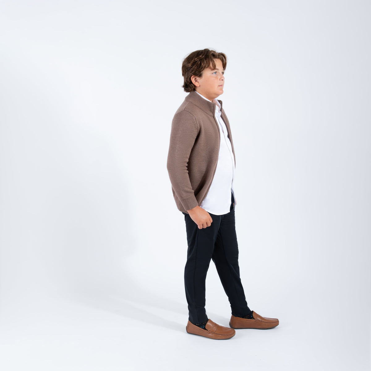 Mocha Zipper Sweater