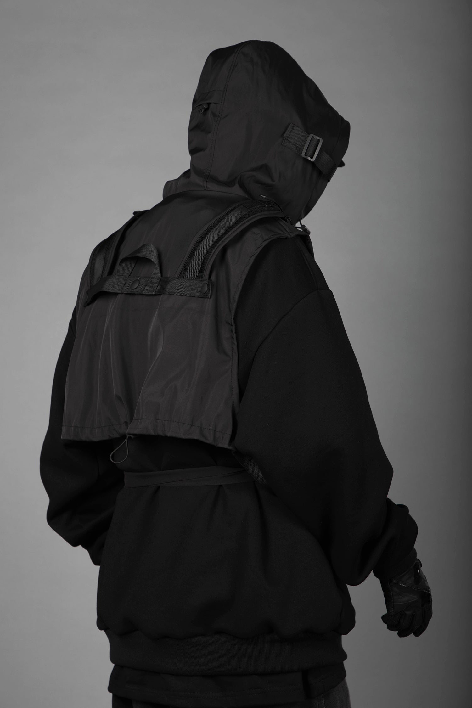 HiH34 Black Tech Guard Hoodie