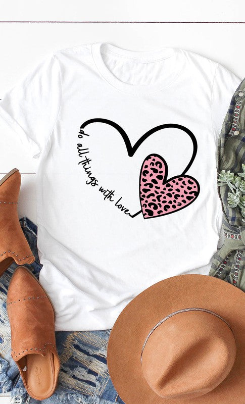 Do All Things With Love Graphic Tee T-Shirt
