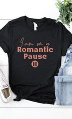 Romantic Pause Graphic Tee T-Shirt PLUS