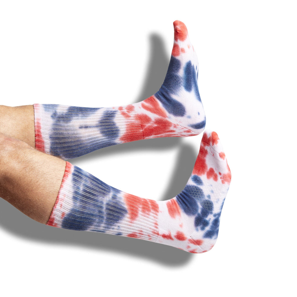Casual Crew Navy/Red Tie-Dye