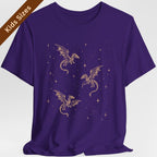 Celestial Dragons and Stars Kids T-Shirt