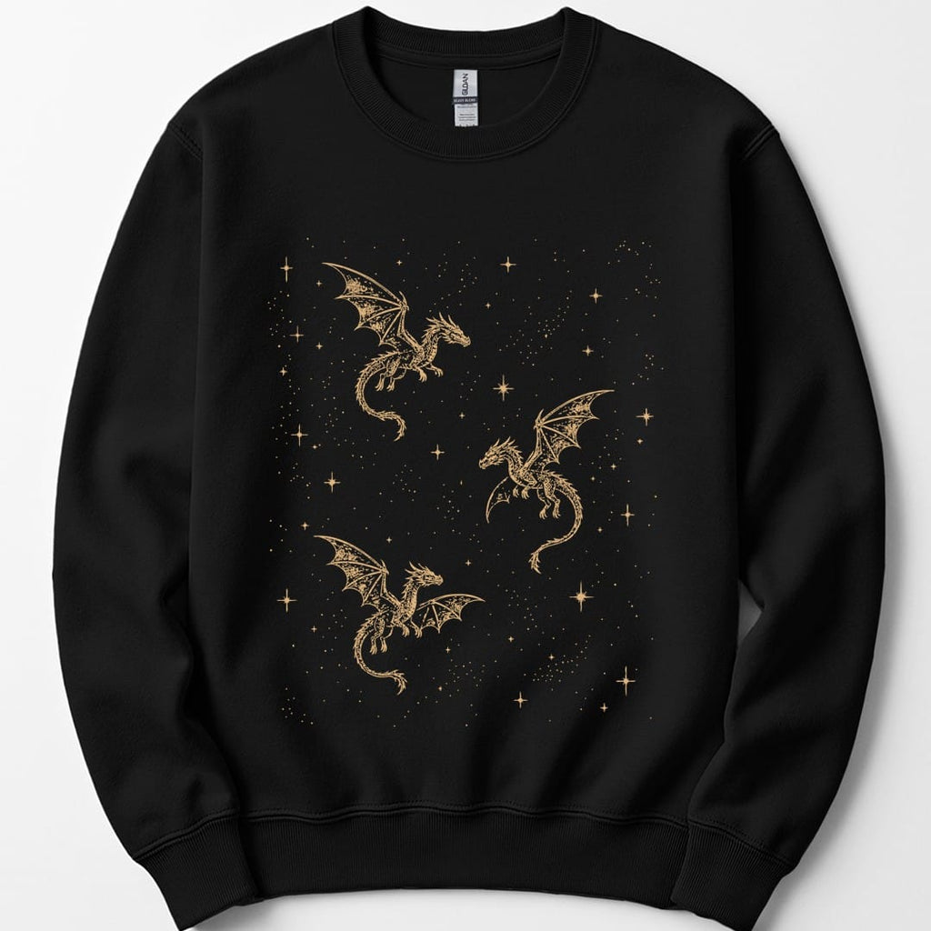 Celestial Dragons and Stars Sweatshirt