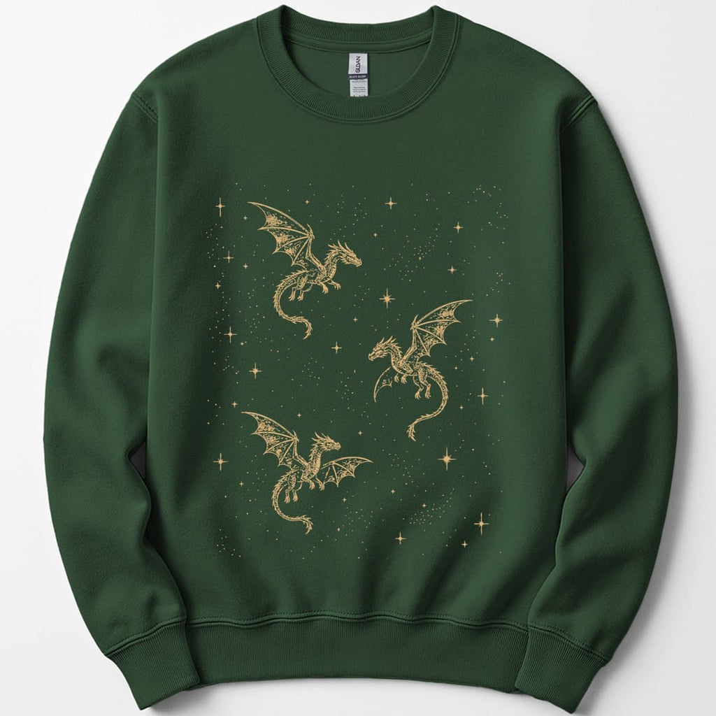 Celestial Dragons and Stars Sweatshirt