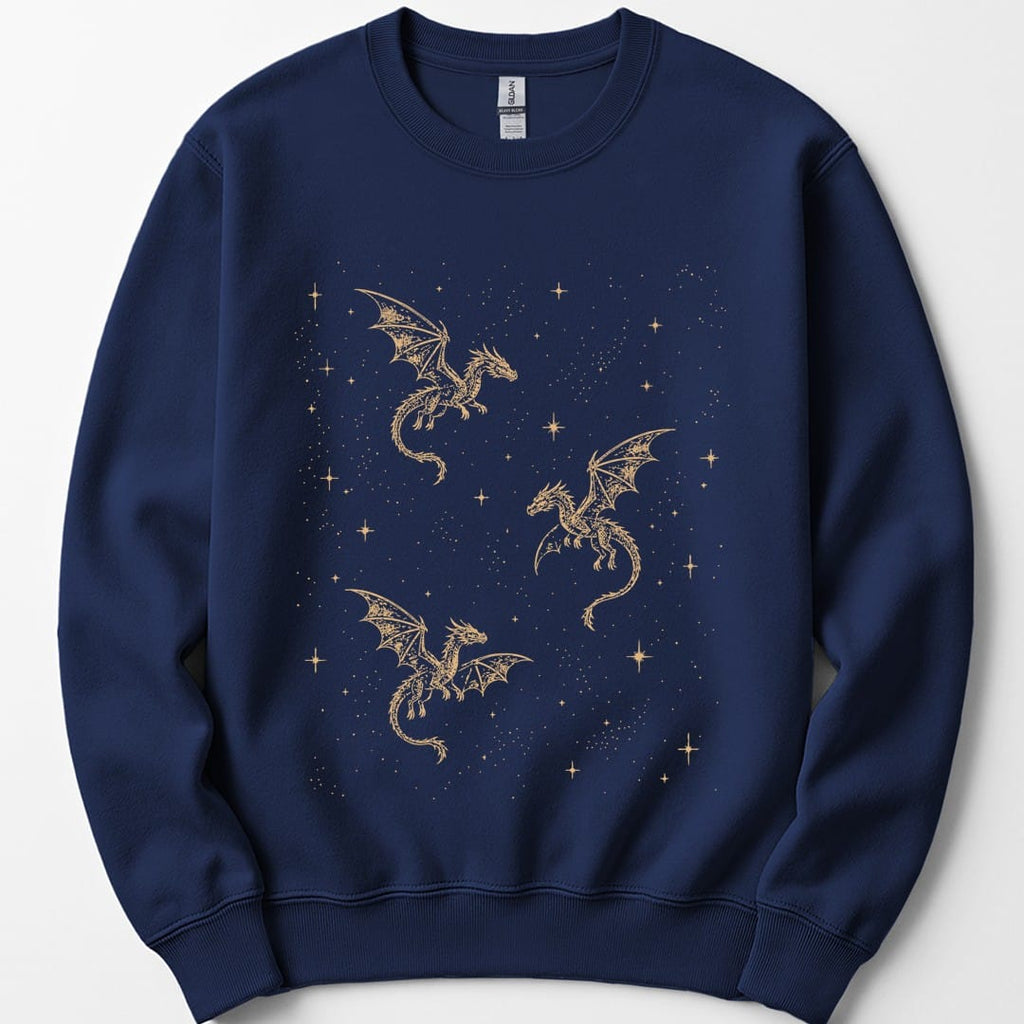 Celestial Dragons and Stars Sweatshirt