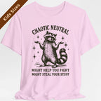 Chaotic Neutral Raccoon Kids T-Shirt