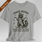 Chaotic Neutral Raccoon Kids T-Shirt