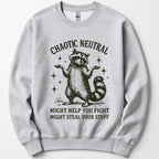 Chaotic Neutral Raccoon Sweatshirt