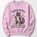 Chaotic Neutral Raccoon Sweatshirt