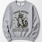 Chaotic Neutral Raccoon Sweatshirt