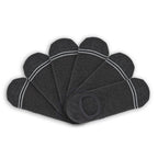 Charcoal Cotton No Show - 6 Pack