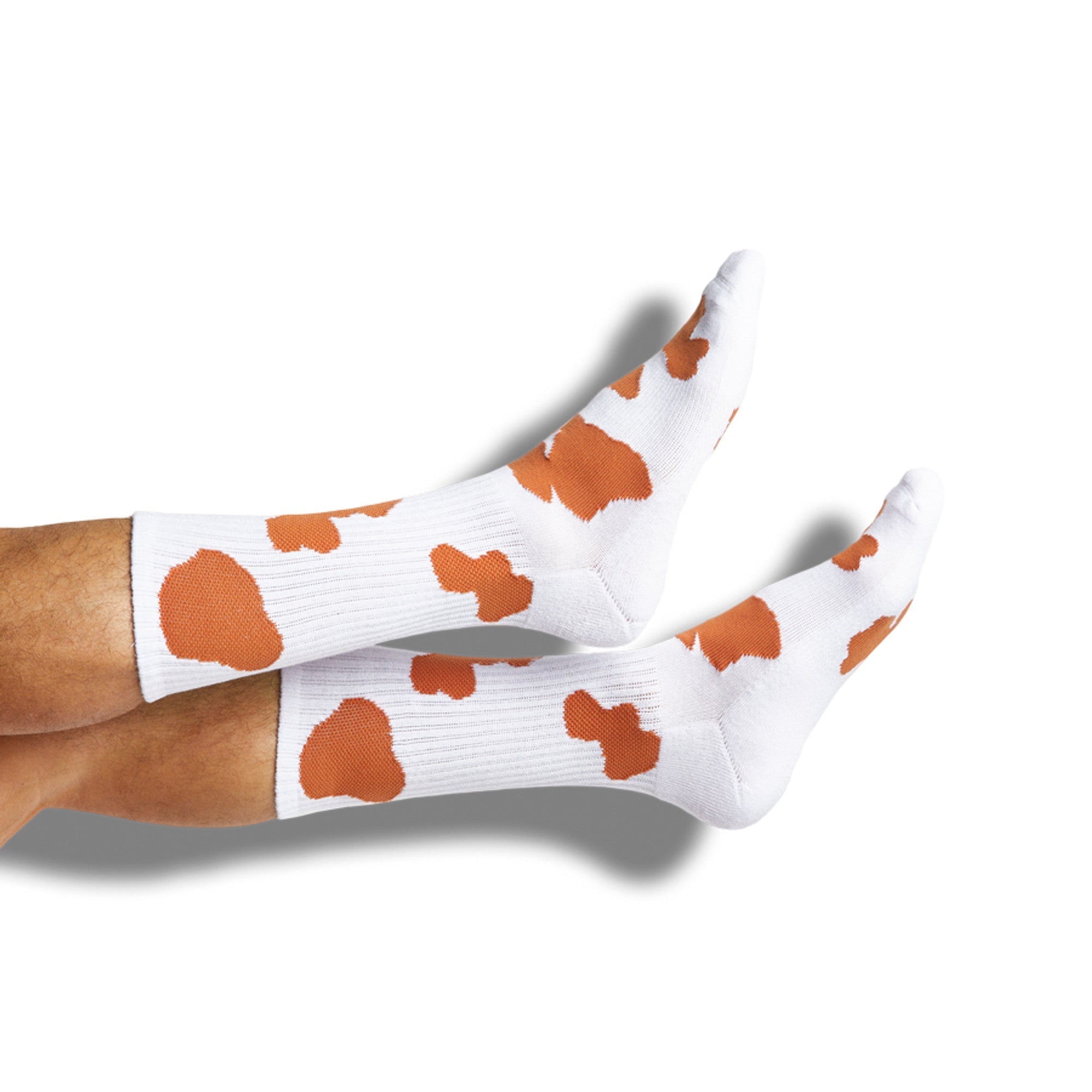 CiderOrange Cow Print Casual Socks