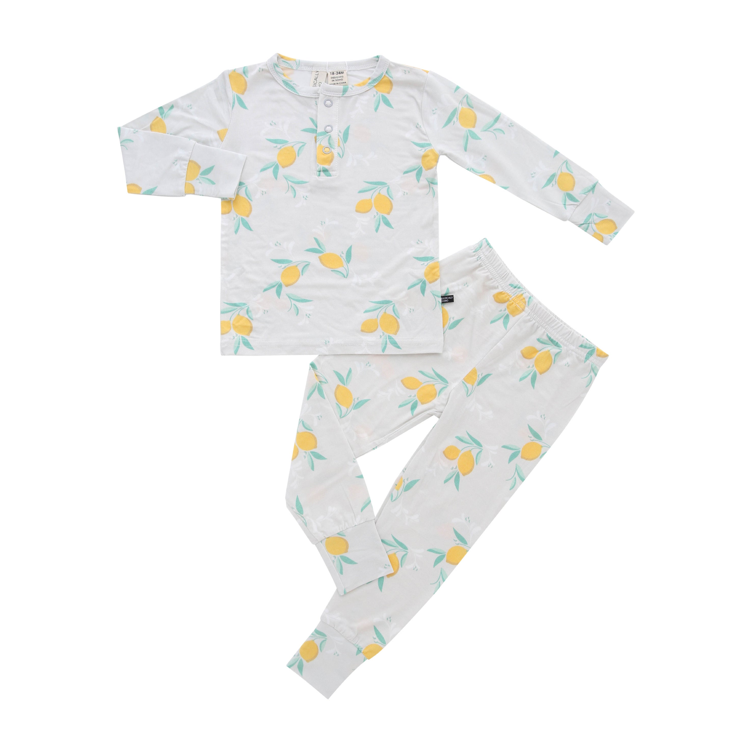 Amalfi Coast Lemon Gray Two-Piece Set