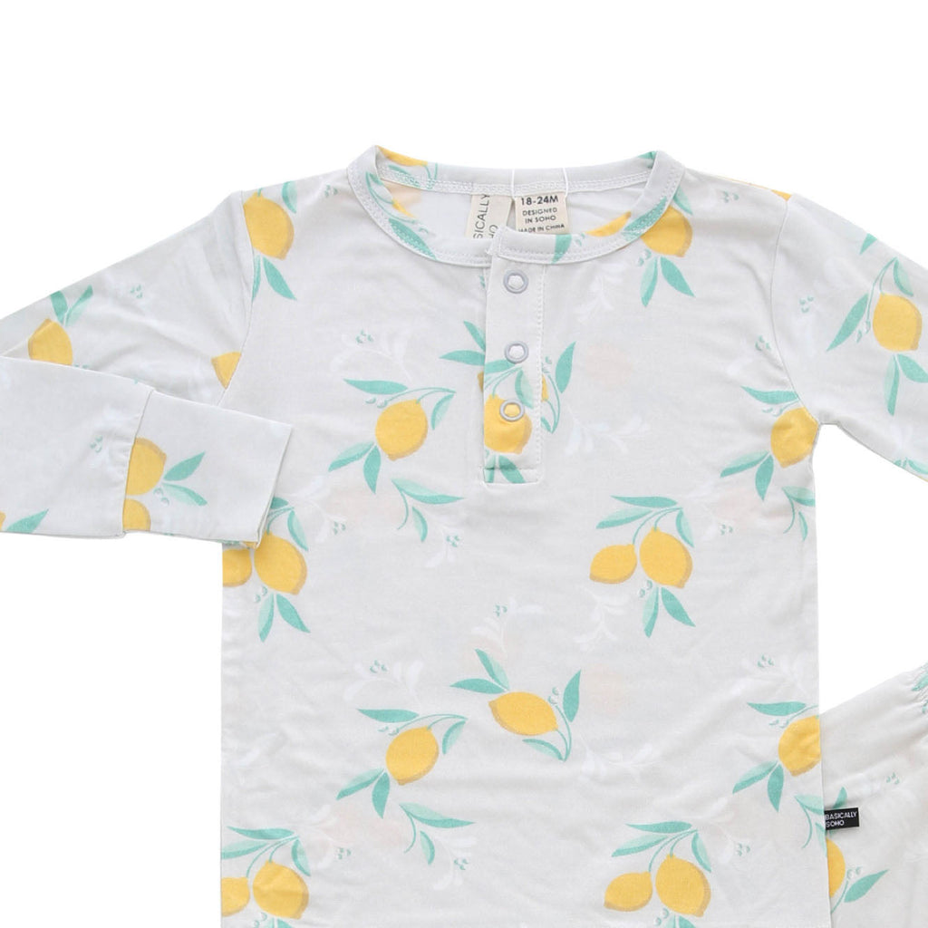 Amalfi Coast Lemon Gray Two-Piece Set