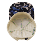 **ADULT** Color Vibes Hat - Flat Bill - Dusk Camo - Cream / Charcoal - Laser Mesh