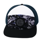 **ADULT** Color Vibes Hat - Flat Bill - Patriots Night - Black / White / Navy - Laser Mesh