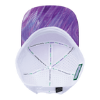**ADULT** Color Vibes Hat - Flat Bill - Purple Glaze - Purple / White - Laser Mesh