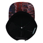 **ADULT** Color Vibes Hat - Flat Bill - Art Deco - Cream / Black - Laser Mesh
