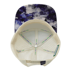 **ADULT** Color Vibes Hat - Flat Bill - Artist Flow - Navy / Cream - Laser Mesh