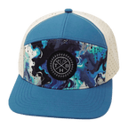 **ADULT** Color Vibes Hat - Flat Bill - Blue Dream - Slate Blue / Cream - Laser Mesh