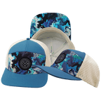 **ADULT** Color Vibes Hat - Flat Bill - Blue Dream - Slate Blue / Cream - Laser Mesh