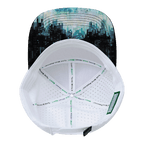 **ADULT** Color Vibes Hat - Flat Bill - City Drip - Black / Blue / White - Laser Mesh