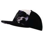 **ADULT** Color Vibes Hat - Flat Bill - Desert Night Camo - Black / Cream - Laser Mesh