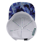 **ADULT** Color Vibes Hat - Flat Bill - Geo Blue - Navy / White - Laser Mesh