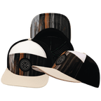 **ADULT** Color Vibes Hat - Flat Bill - Mystic Tree - Cream / White / Black - Laser Mesh