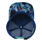**ADULT** Color Vibes Hat - Flat Bill - Nebula - Mint / Blue - Laser Mesh