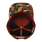 **ADULT** Color Vibes Hat - Flat Bill - Rustic River - Cream / Red Rock - Laser Mesh