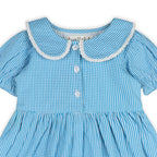 Columbia Blue Gingham Girls Dorothy Dress