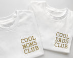Cool Moms Club & Cool Dads Club Embroidered Cotton T-Shirts