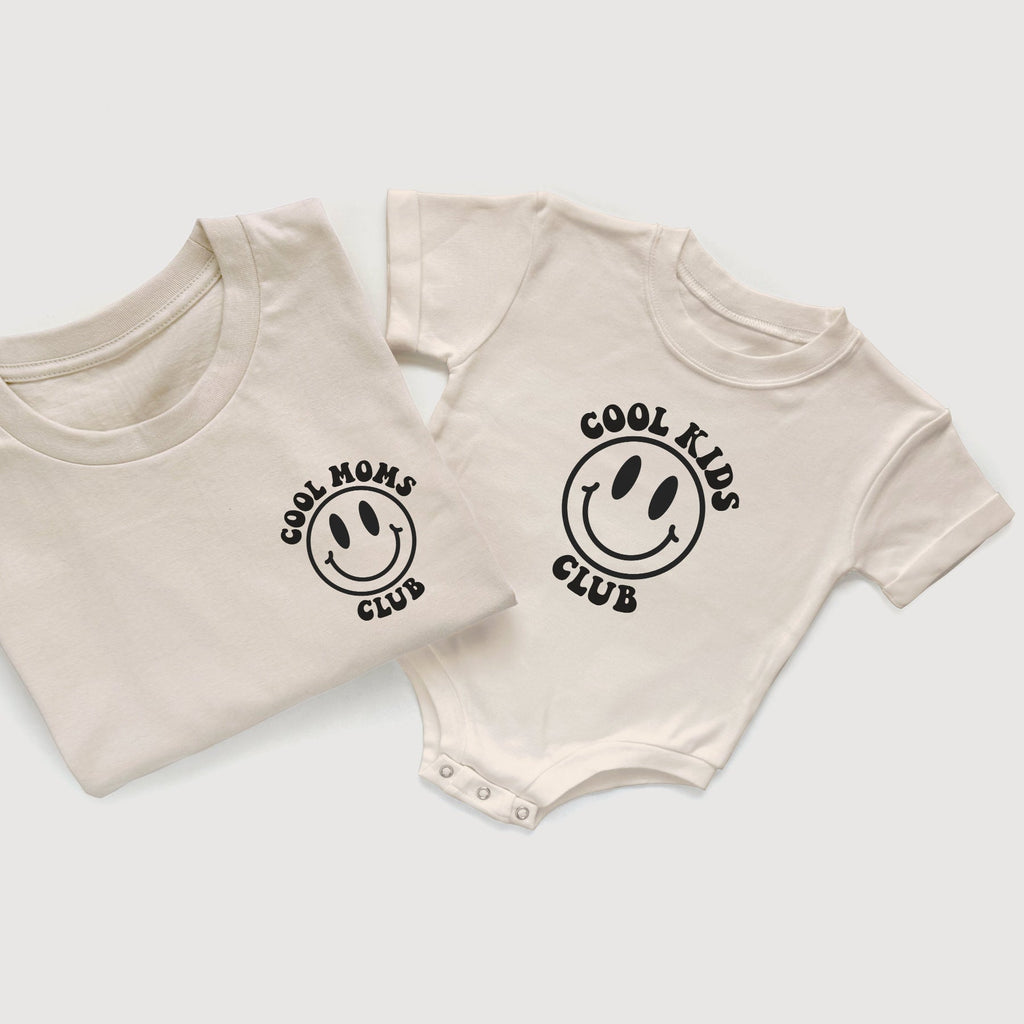 Cool Moms Club, Cool Kids Club & Cool Dads Club Matching Shirts