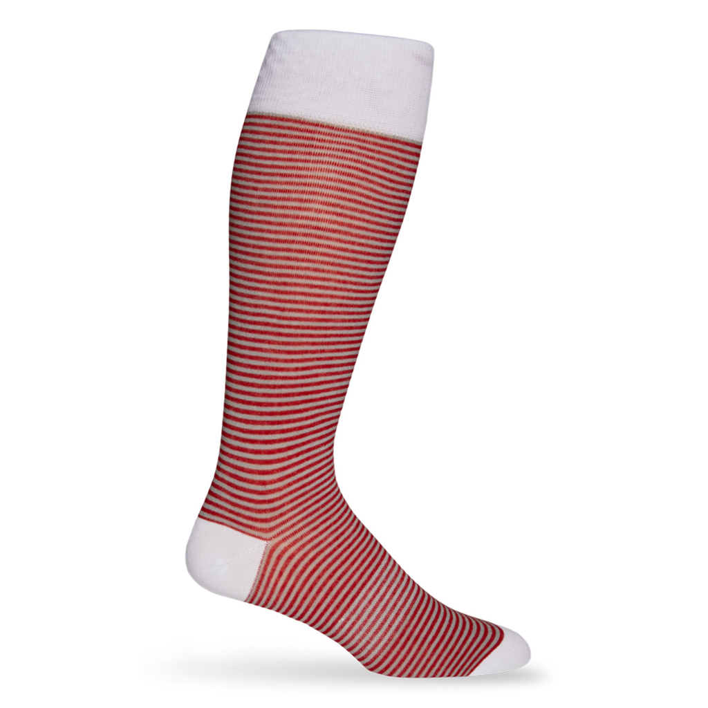 Crimson - Mini Stripe Socks
