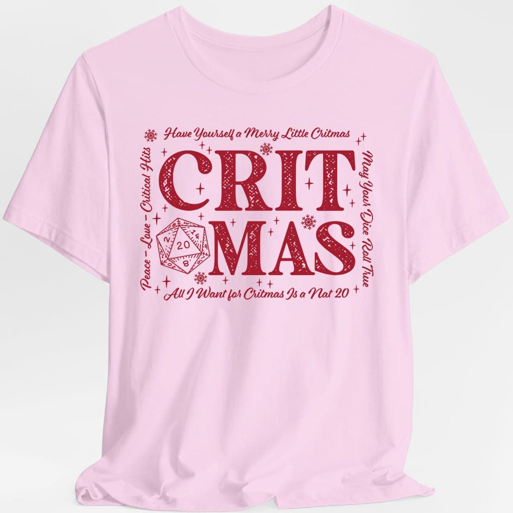 Critmas Word Art D20 T-Shirt