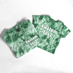 Personalized Tie Dye Shirts | Set of 2 For Adult and Baby Matching