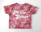 Personalized Tie Dye Baby or Toddler Outfit
