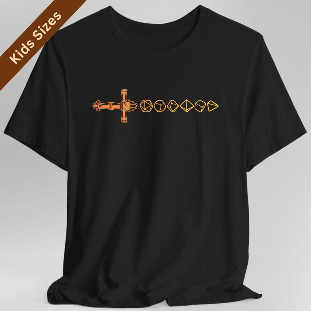 D&D Dice Sword Kids T-Shirt