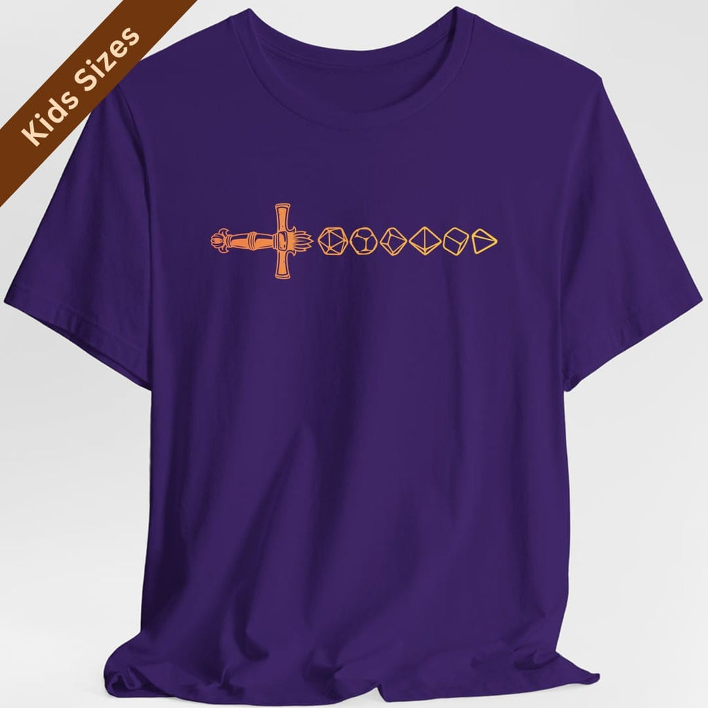 D&D Dice Sword Kids T-Shirt