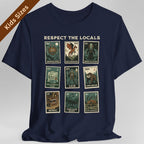 D&D Monsters Respect the Locals Stamp Kids T-Shirt