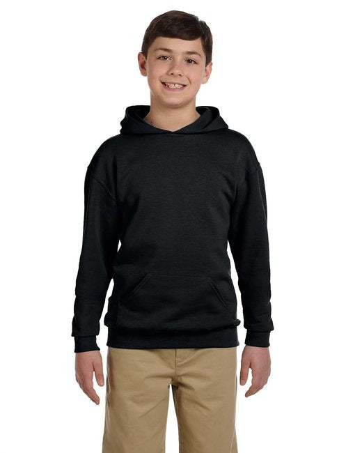 Youth 8 oz NuBlend Fleece Pullover Hooded Sweatshirt - BLAcK - S(D0102H2H70g)